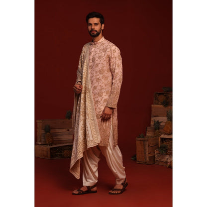 KALPRAAG Tanvik Pink Kurta with Patiala Pant and Dupatta