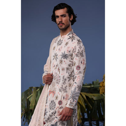 KALPRAAG Pink Viscose Embroidered Kurta with Salwar and Dupatta
