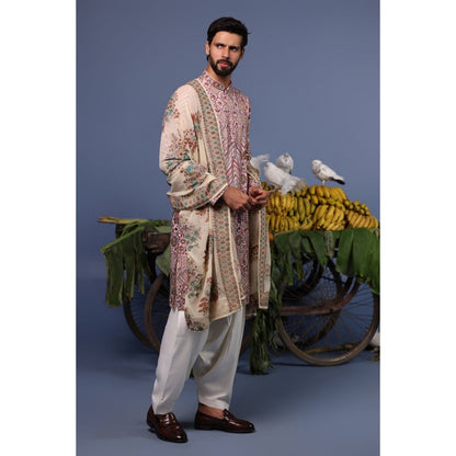 KALPRAAG Pink Viscose Embroidered Kurta with Salwar and Dupatta