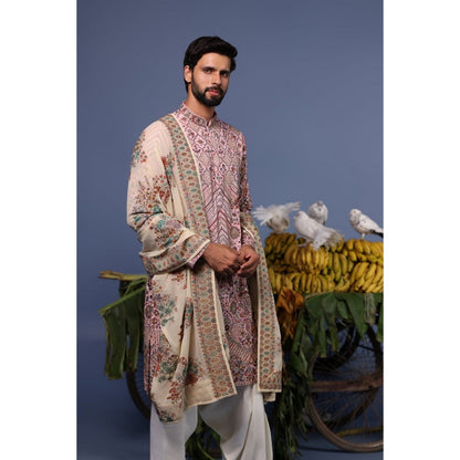 KALPRAAG Pink Viscose Embroidered Kurta with Salwar and Dupatta