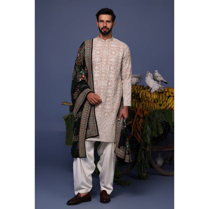 KALPRAAG Pink Viscose Embroidered Kurta with Salwar and Dupatta