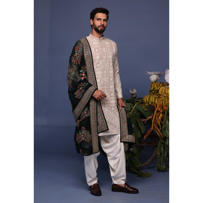 KALPRAAG Pink Viscose Embroidered Kurta with Salwar and Dupatta