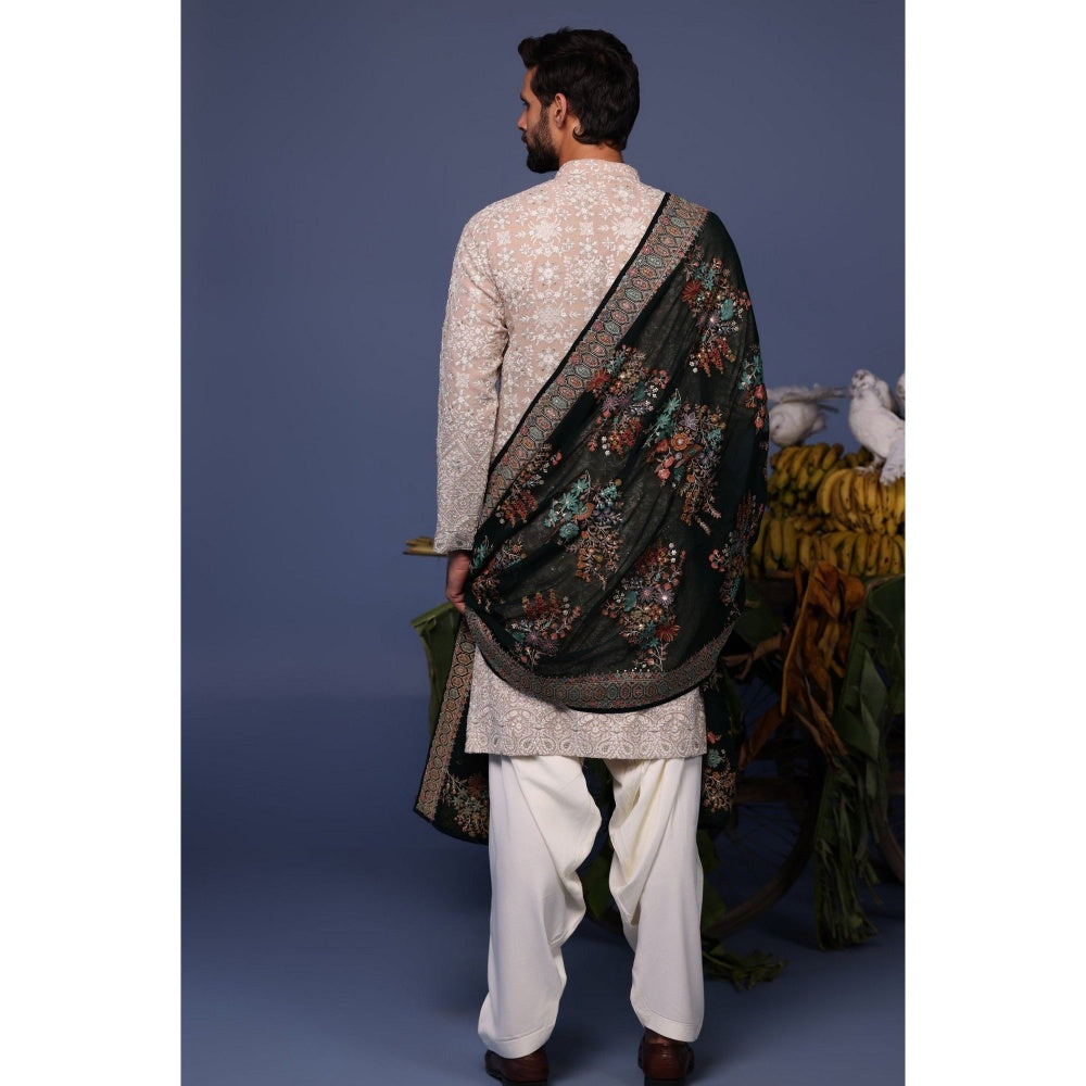 KALPRAAG Pink Viscose Embroidered Kurta with Salwar and Dupatta