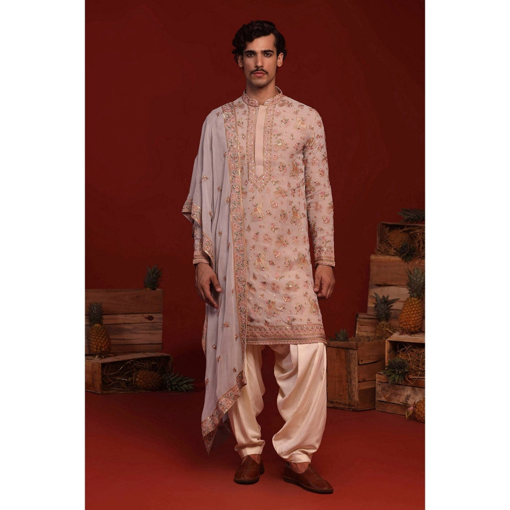 KALPRAAG Maitreya Light Blue Kurta with Patiala Pant and Dupatta