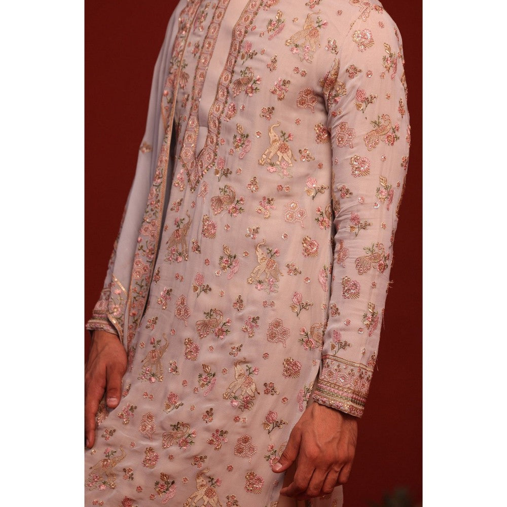 KALPRAAG Maitreya Light Blue Kurta with Patiala Pant and Dupatta