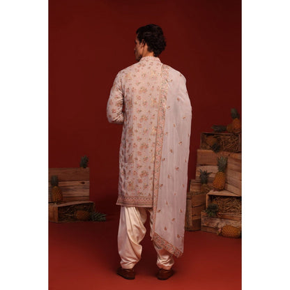 KALPRAAG Maitreya Light Blue Kurta with Patiala Pant and Dupatta
