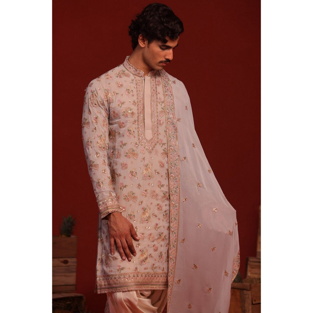 KALPRAAG Maitreya Light Blue Kurta with Patiala Pant and Dupatta