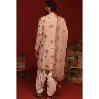 KALPRAAG Aadrit Pink Kurta with Patiala Pant and Dupatta