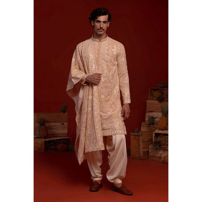 KALPRAAG Adith Pink Kurta with Patiala Pant and Dupatta