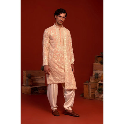 KALPRAAG Adith Pink Kurta with Patiala Pant and Dupatta