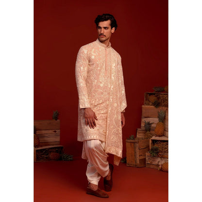 KALPRAAG Adith Pink Kurta with Patiala Pant and Dupatta