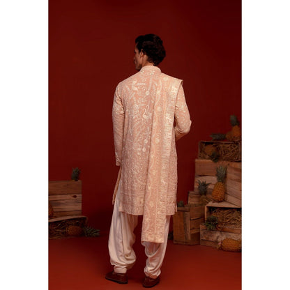 KALPRAAG Adith Pink Kurta with Patiala Pant and Dupatta