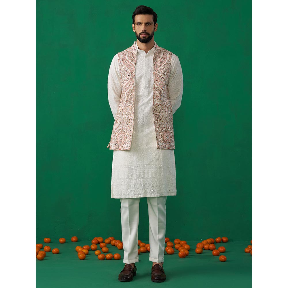 KALPRAAG Kashmiri Mirror Kurta with Jacket and Pant