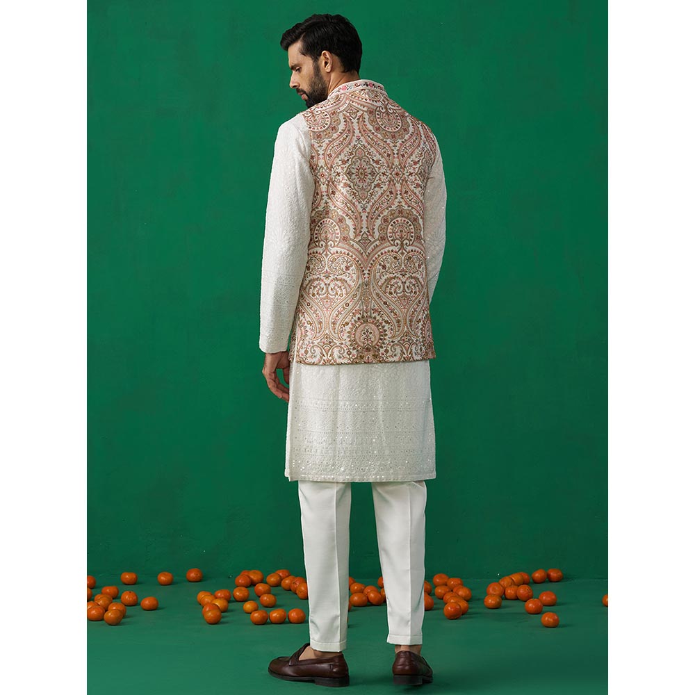 KALPRAAG Kashmiri Mirror Kurta with Jacket and Pant