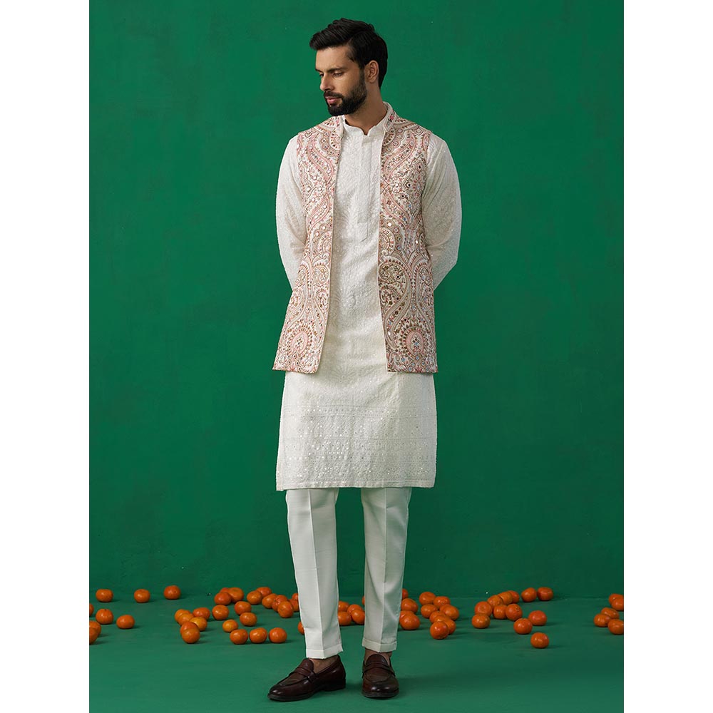 KALPRAAG Kashmiri Mirror Kurta with Jacket and Pant
