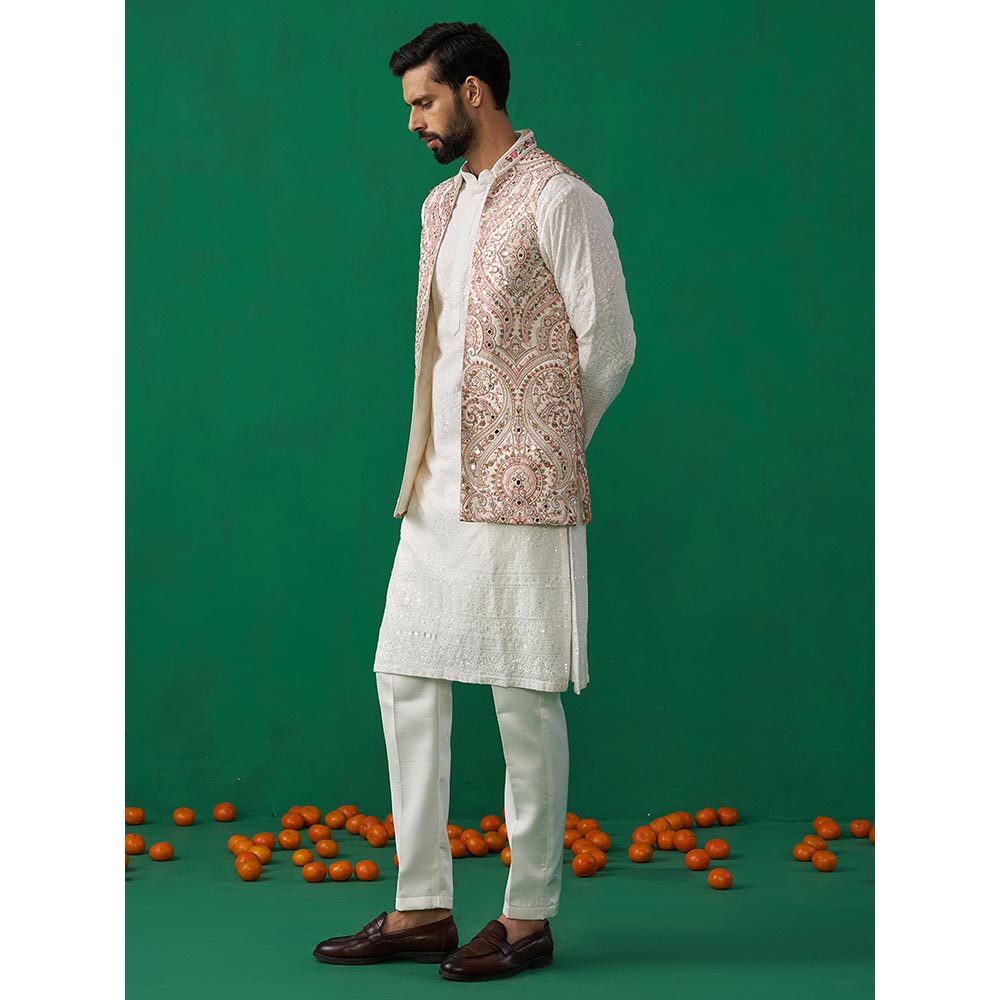 KALPRAAG Kashmiri Mirror Kurta with Jacket and Pant