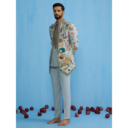 KALPRAAG Cocktail Sky Jodhpuri with Shirt and Pant