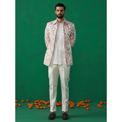 KALPRAAG Hansraj Ivory Jodhpuri with Shirt and Pant