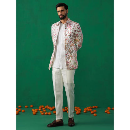 KALPRAAG Hansraj Ivory Jodhpuri with Shirt and Pant