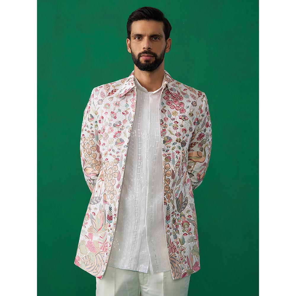 KALPRAAG Hansraj Ivory Jodhpuri with Shirt and Pant