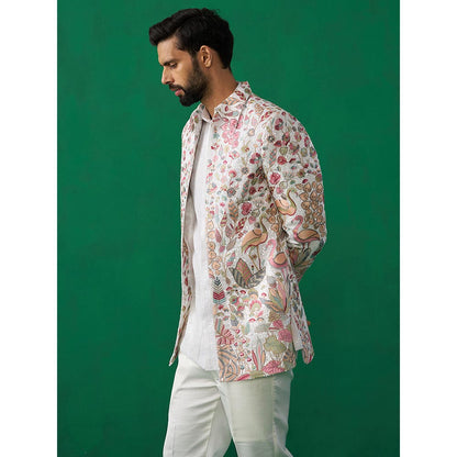 KALPRAAG Hansraj Ivory Jodhpuri with Shirt and Pant