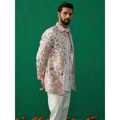 KALPRAAG Hansraj Ivory Jodhpuri with Shirt and Pant