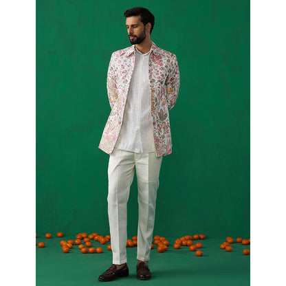 KALPRAAG Hansraj Ivory Jodhpuri with Shirt and Pant