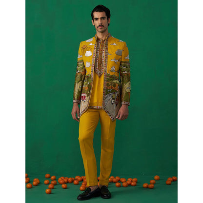 KALPRAAG Musafir Haldi Jodhpuri with Shirt and Pant