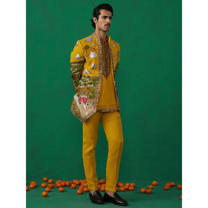 KALPRAAG Musafir Haldi Jodhpuri with Shirt and Pant