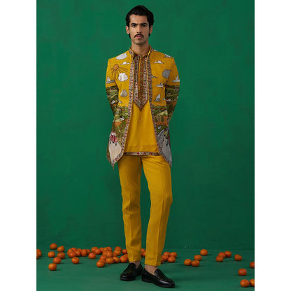 KALPRAAG Musafir Haldi Jodhpuri with Shirt and Pant