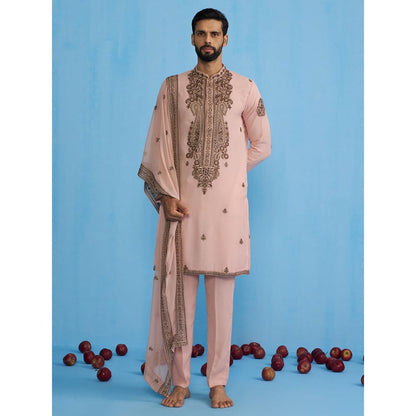 KALPRAAG Arabic Pink Kurta with Pant and Dupatta