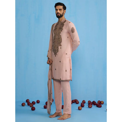 KALPRAAG Arabic Pink Kurta with Pant and Dupatta