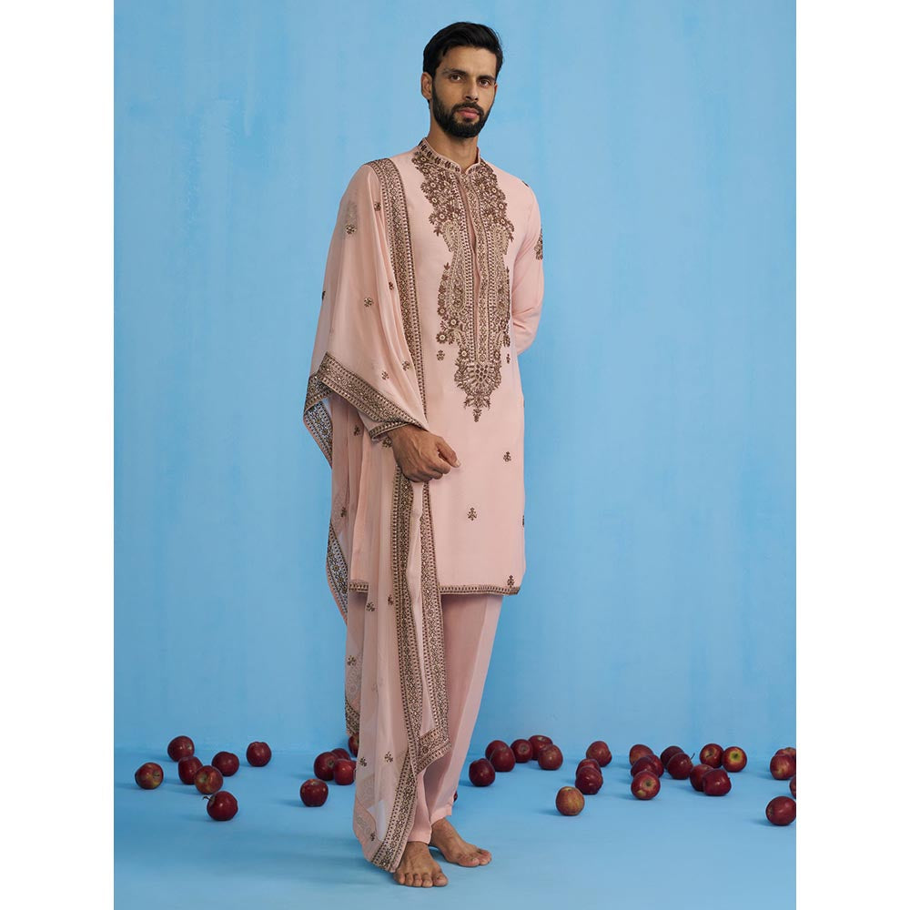 KALPRAAG Arabic Pink Kurta with Pant and Dupatta