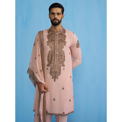 KALPRAAG Arabic Pink Kurta with Pant and Dupatta
