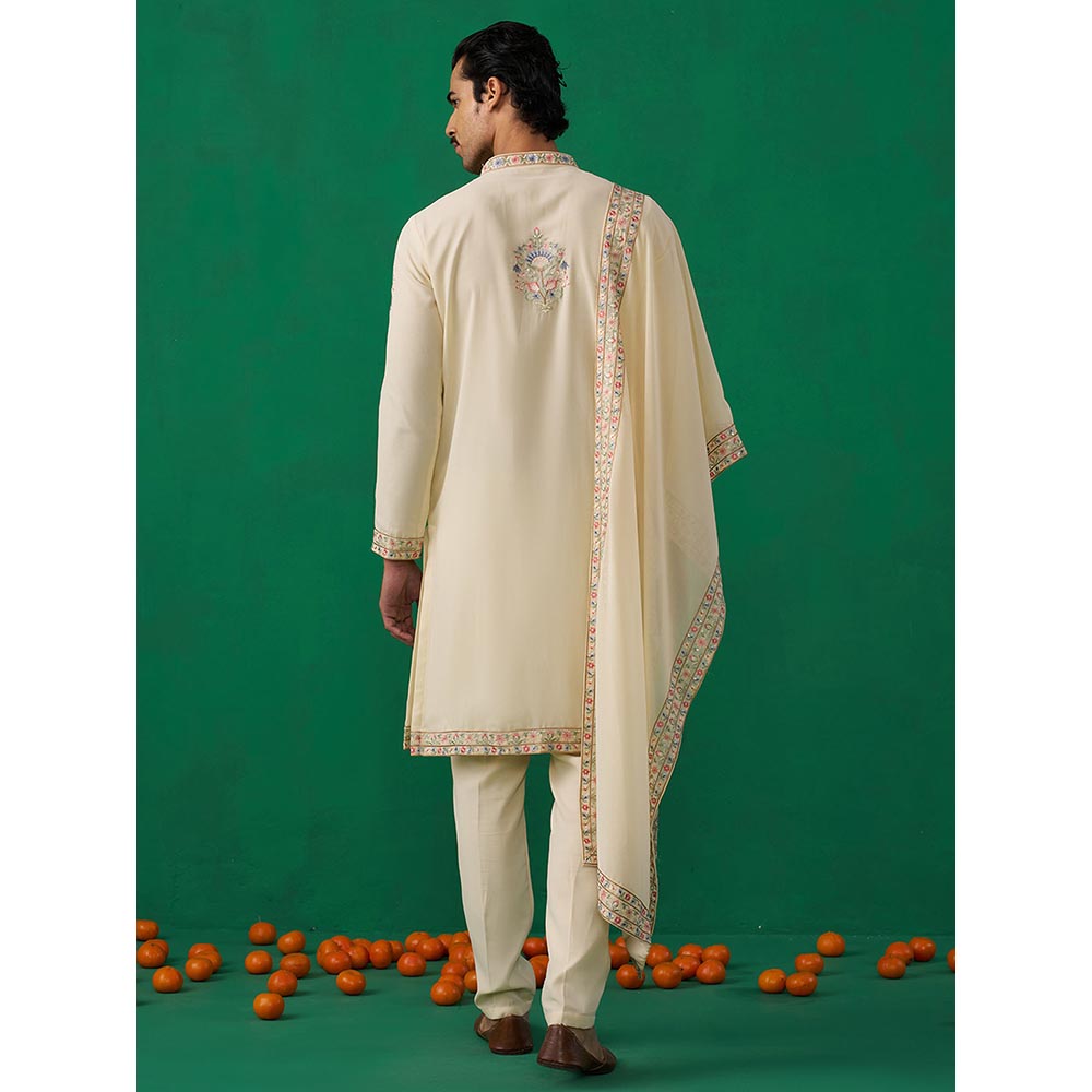 KALPRAAG Deer Beige Kurta with Pant and Dupatta