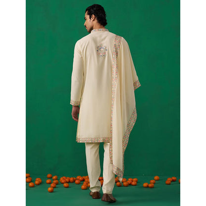 KALPRAAG Deer Beige Kurta with Pant and Dupatta