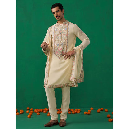 KALPRAAG Deer Beige Kurta with Pant and Dupatta