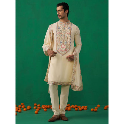 KALPRAAG Deer Beige Kurta with Pant and Dupatta