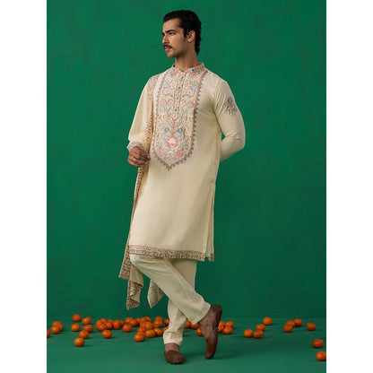 KALPRAAG Deer Beige Kurta with Pant and Dupatta