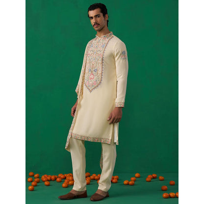 KALPRAAG Deer Beige Kurta with Pant and Dupatta