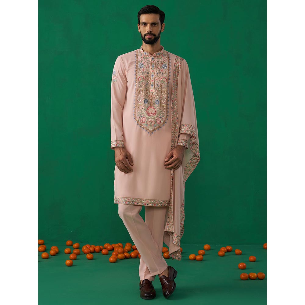 KALPRAAG Deer Pink Kurta with Pant and Dupatta