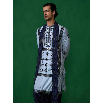KALPRAAG Darpan Skyblue Kurta with Patiyala and Dupatta
