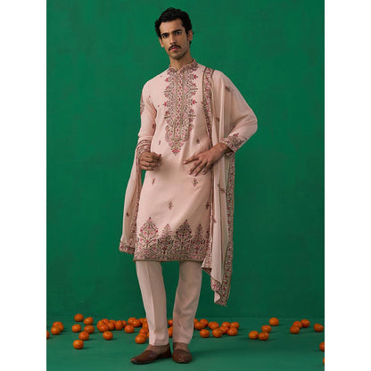 KALPRAAG Motif Pink Kurta with Pant and Dupatta