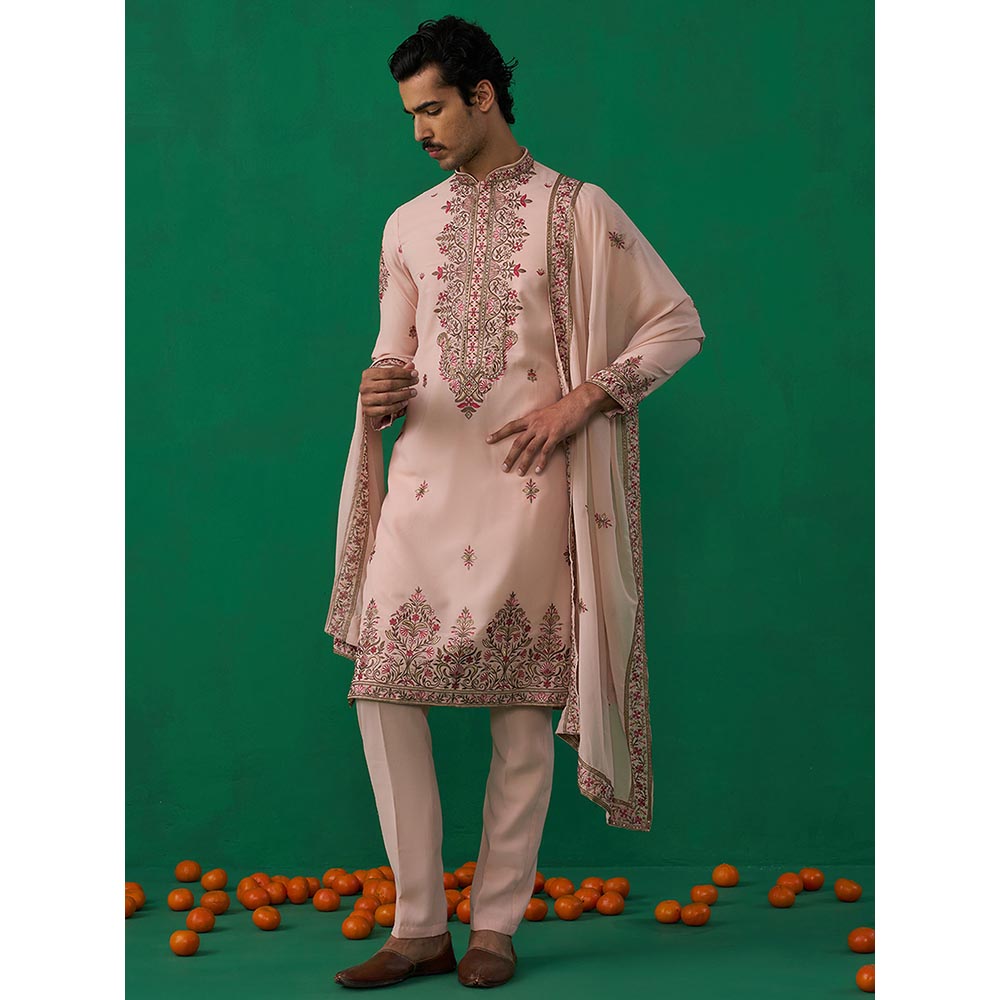 KALPRAAG Motif Pink Kurta with Pant and Dupatta