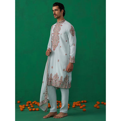 KALPRAAG Motif Sky Blue Kurta with Pant and Dupatta