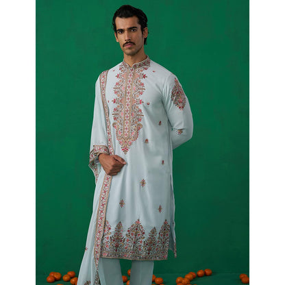 KALPRAAG Motif Sky Blue Kurta with Pant and Dupatta