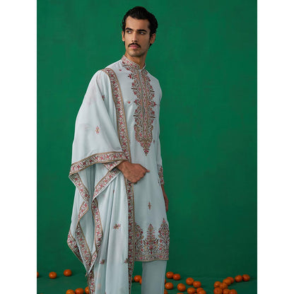KALPRAAG Motif Sky Blue Kurta with Pant and Dupatta