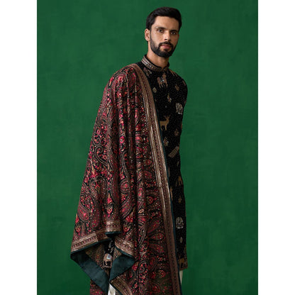 KALPRAAG Pichwai Black Dhoti with Kurta and Pant