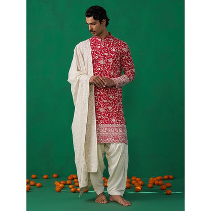 KALPRAAG Rose Hotpink Kurta with Patiyala and Dupatta