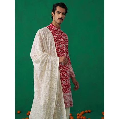 KALPRAAG Rose Hotpink Kurta with Patiyala and Dupatta